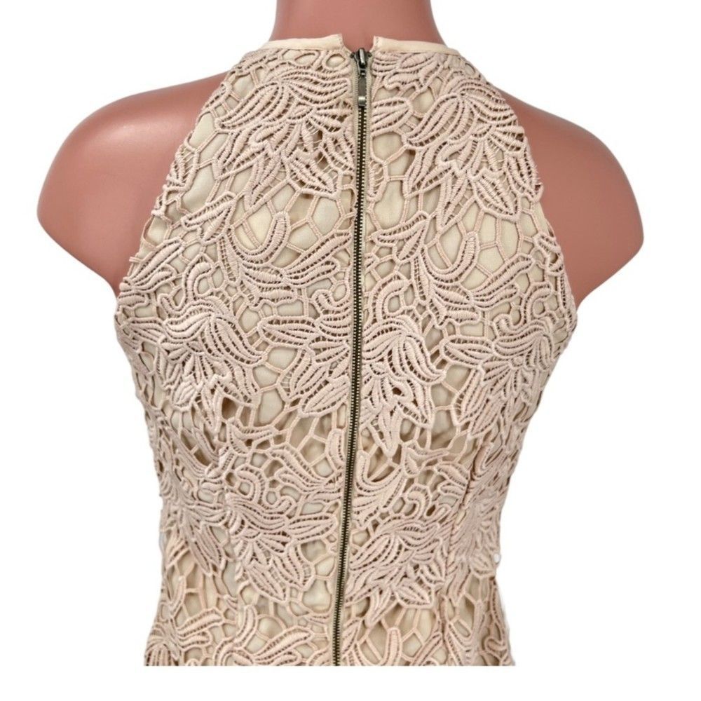 Keepsake The Label True Love Lace Midi Cocktail Dress Rose Size Medium - Picture 4 of 12